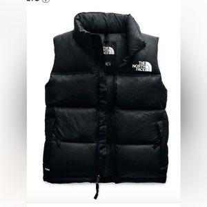 North face black womens puffy vest size small